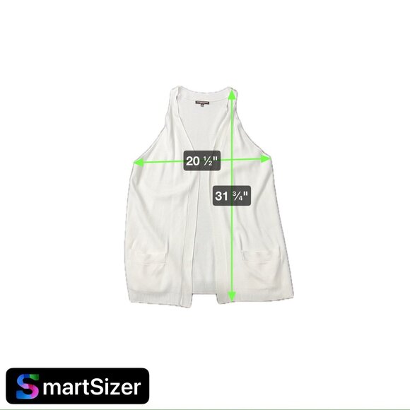 Adrienne Vittadini Womens Open Front Sleeveless Cardigan Sweater Vest Sz 1X - Picture 8 of 9